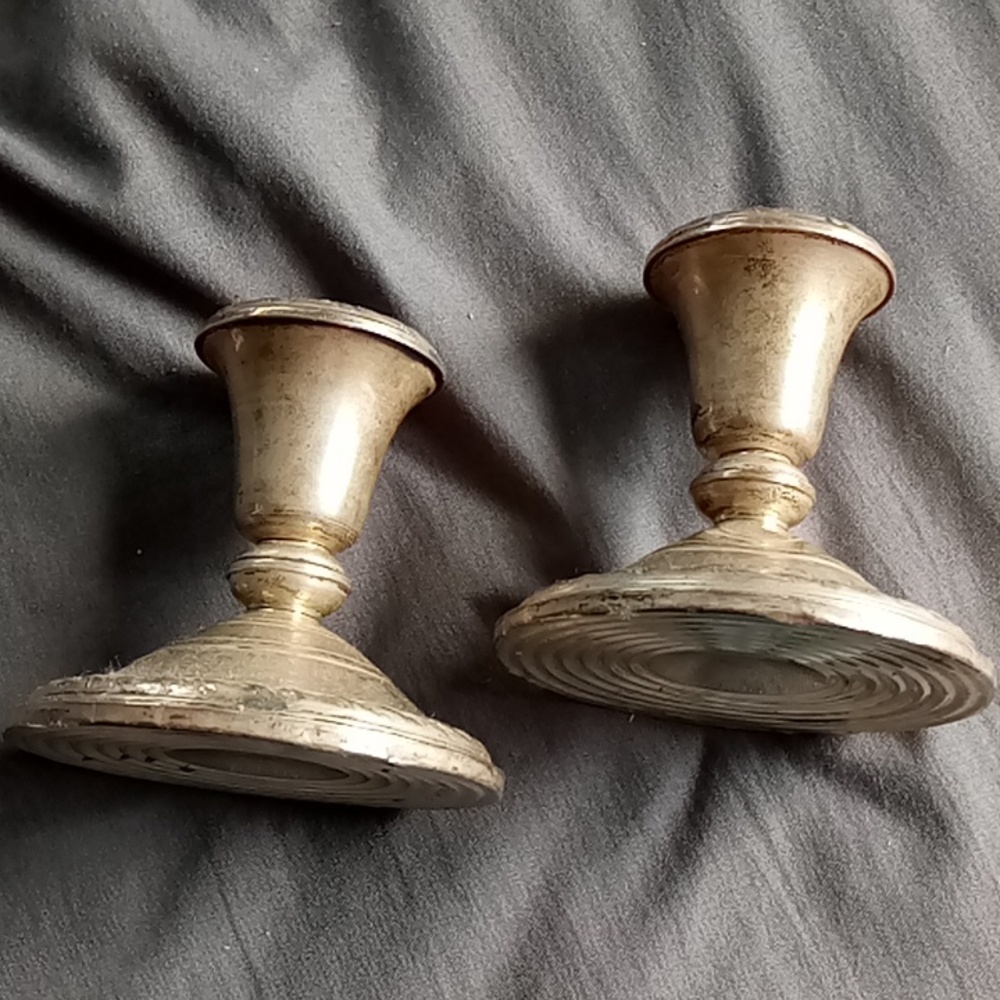 Silver candle holder 1